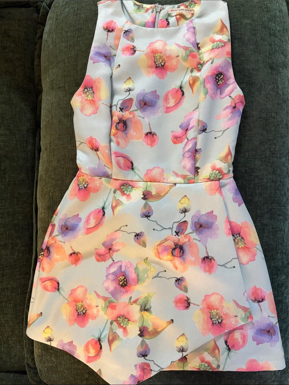 Floral romper with Watercolor Blooms